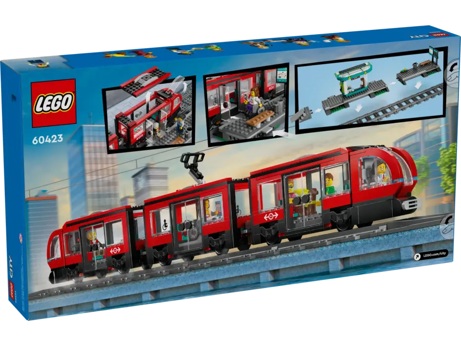 לגו City חשמלית ותחנה במרכז העיר (60423)