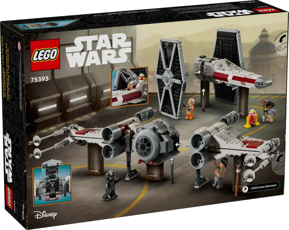 לגו Star Wars חלליות TIE Fighter ו- X-Wing מאש-אפ (75393)