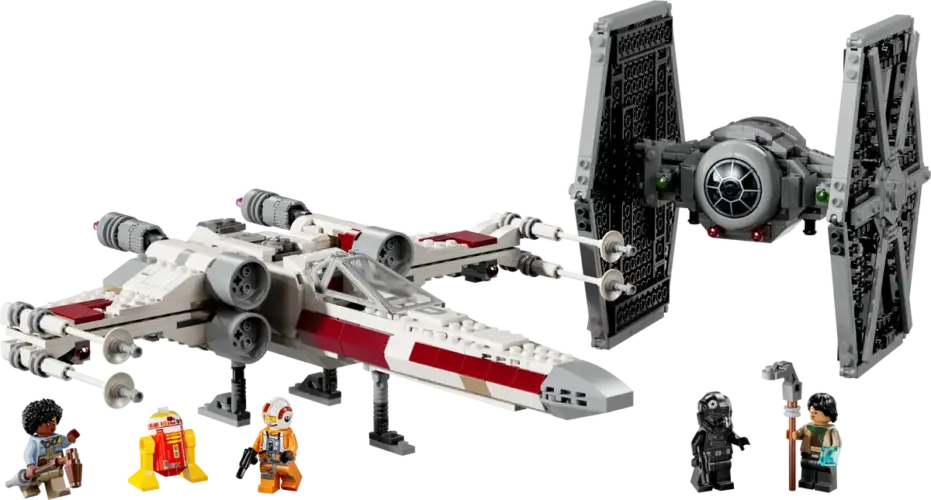 לגו Star Wars חלליות TIE Fighter ו- X-Wing מאש-אפ (75393)