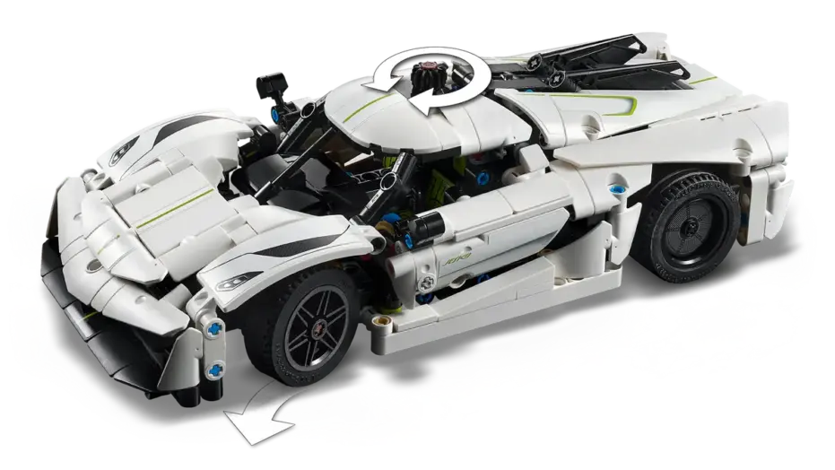 לגו Technic מכונית Koenigsegg Jesko Absolut לבנה (42184)