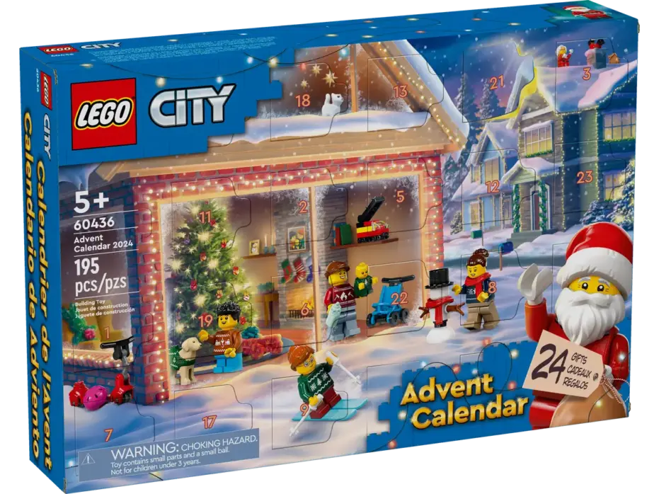 לגו City קלנדר 24 הפתעות - LEGO® City שנת 2024 (60436)