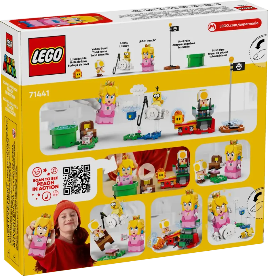 לגו Super Mario הרפתקאות עם ™LEGO® Peach אינטראקטיבית (71441)