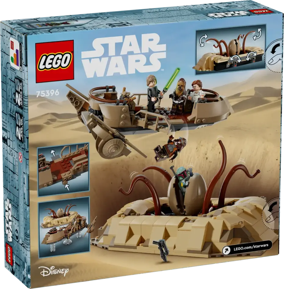 לגו Star Wars סירת מדבר והבור של סרלאק (75396)