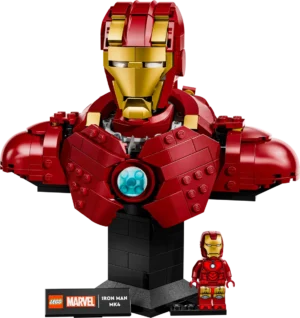 לגו Marvel – פסל ראש של איירון מן (76327) MK4