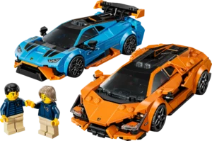 לגו Speed Champions - מכוניות Lamborghini Revuelto ו-Huracán STO ספורטיביות (77238)