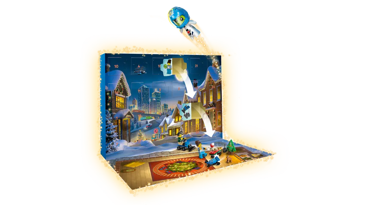 לגו City – לוח הפתעות חגיגי 2025 (60475)