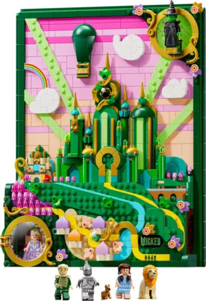 לגו Wicked - מיצג קיר של אמרלד סיטי (75685)