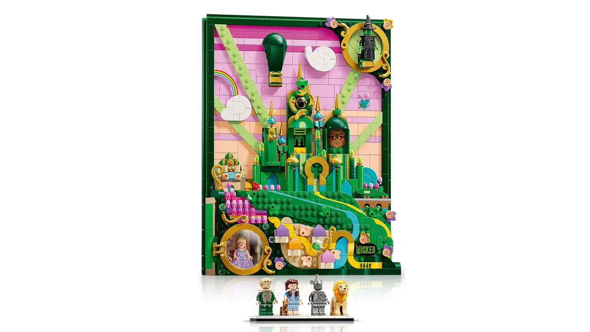 לגו Wicked – מיצג קיר של אמרלד סיטי (75685)