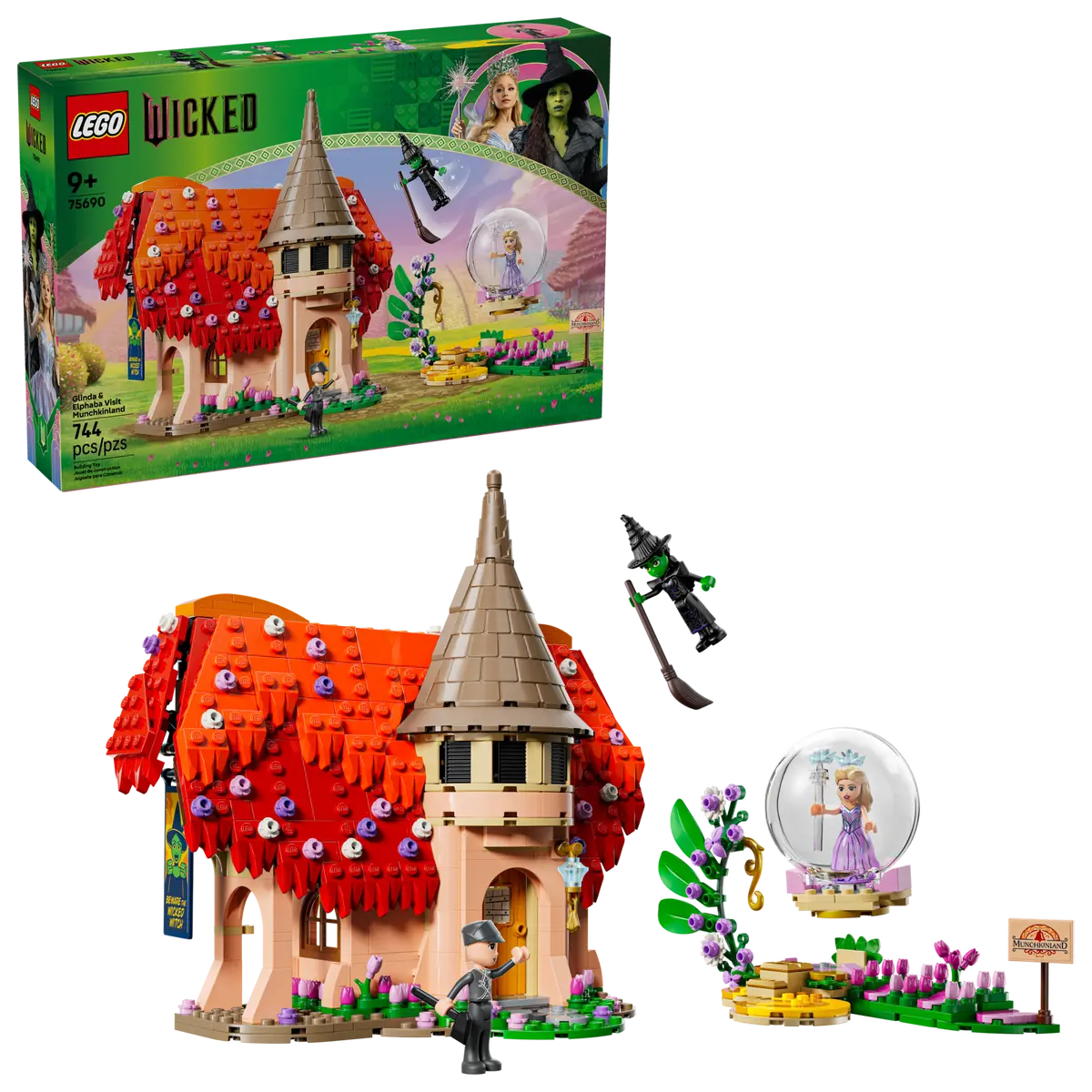 לגו Wicked – הביקור של גלינדה ואלפבה בארץ המנצ’קינים (75690)