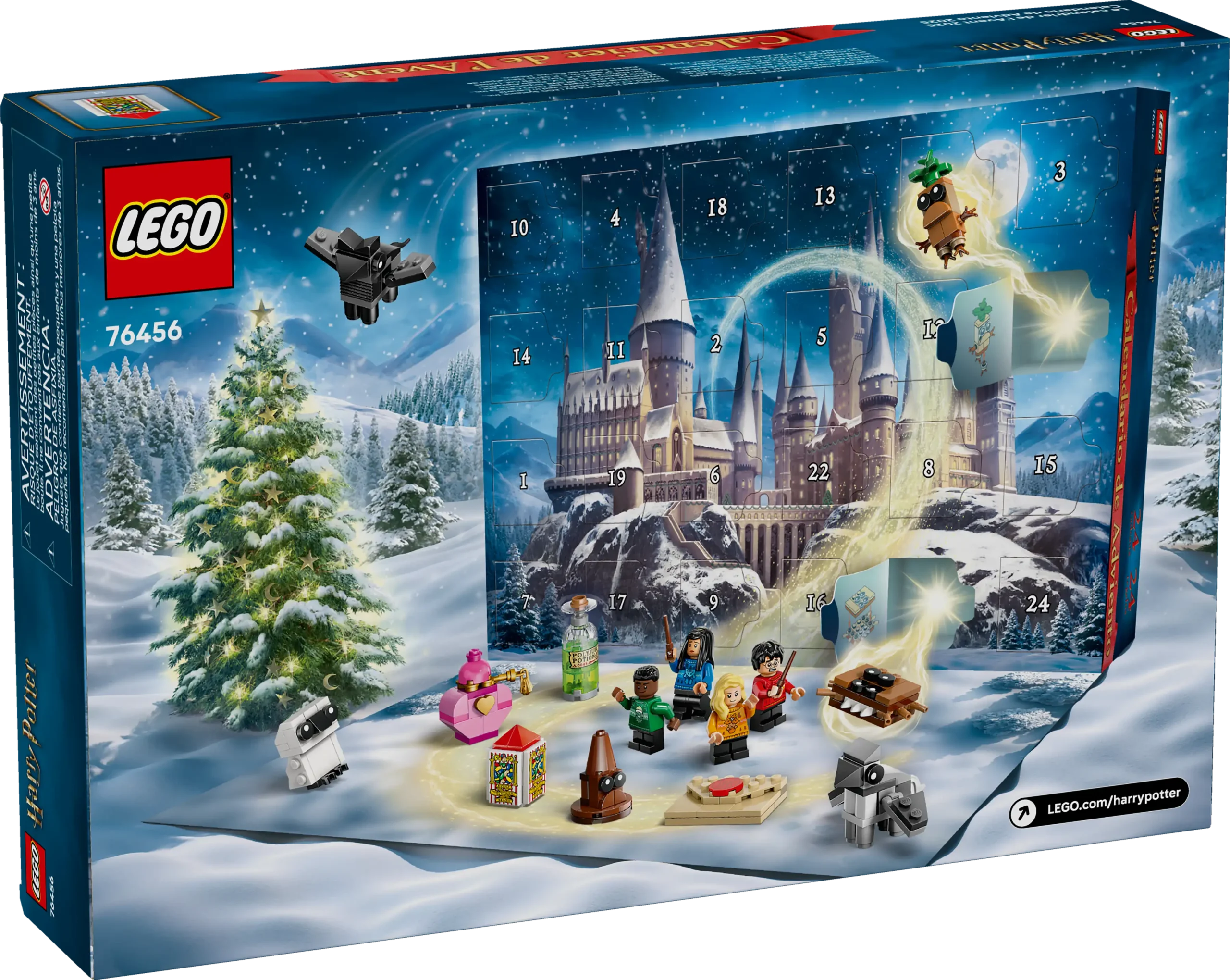 לגו Harry Potter – לוח הפתעות חגיגי 2025 (76456)