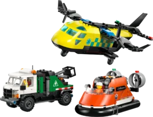 לגו City – רמיקס של מטוס, משאית שירות ורחפת (60505)