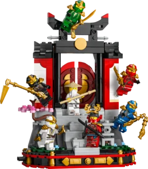 לגו Ninjago – תצוגת דמויות נינג'ה - מהדורת חגיגות 15 שנה (71866)
