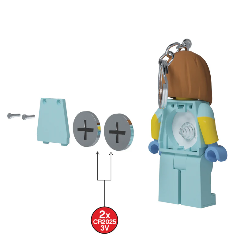 לגו מחזיק מפתחות עם תאורת LED – רופאה וטרינרית (KE156H)