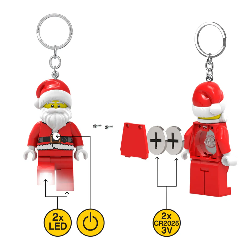 לגו מחזיק מפתחות עם תאורת LED – סנטה קלאוס (KE189H)
