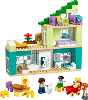 לגו DUPLO – דגם 3 ב-1 בית משפחה מודרני עם דמויות (10470)