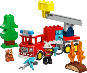 לגו DUPLO – כבאית עם צינור ולוחם אש (10473)