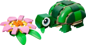 לגו Creator 3in1 - צב עם שושנת מים (31377)