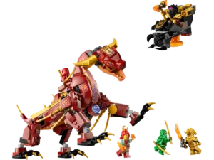 לגו Ninjago - דרקון לבה משנה צורת גל חום (71793)